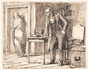 El avaro y la mujer pobre de Wilhelm Marstrand