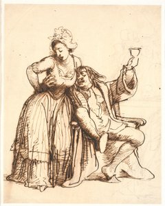 Jeppe y la esposa del capataz de Wilhelm Marstrand