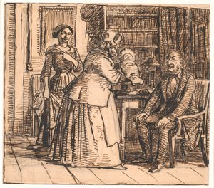 La partera presenta al heredero de Wilhelm Marstrand