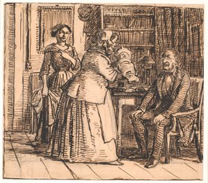 La partera presenta al heredero de Wilhelm Marstrand