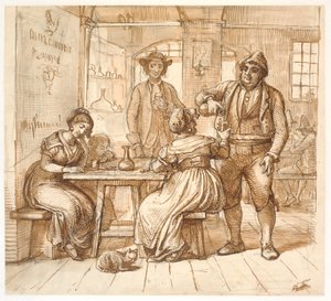 Osteriscene de Wilhelm Marstrand