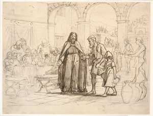 La parábola de la gran cena de Wilhelm Marstrand