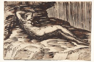 Viajero sueco sentado de Wilhelm Marstrand
