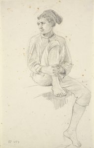 Pescador Joven Sentado de Wilhelm Marstrand