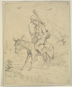 Músico en un burro de Wilhelm Marstrand