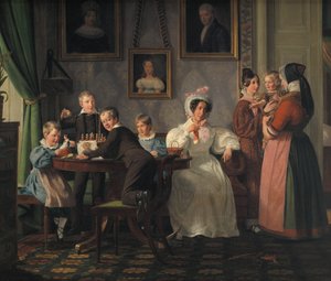 La familia Waagepetersen de Wilhelm Marstrand