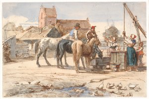 En el pozo fuera del pueblo de Wilhelm Marstrand