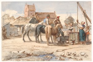 En el pozo fuera del pueblo de Wilhelm Marstrand