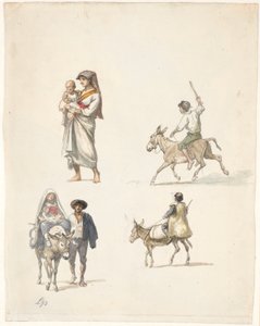 Campesinos italianos viajeros de Wilhelm Marstrand