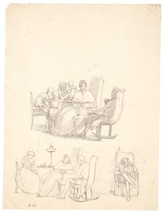Escenas de visitas de Wilhelm Marstrand