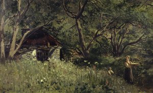 Repostería de verano (óleo sobre lienzo) de Wilhelm Peters