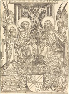 San Pedro y San Pablo bajo un Dosel de Wilhelm Pleydenwurff