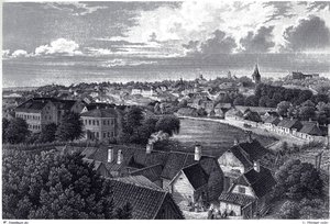 Vista de Dorpat, c. 1850 de Wilhelm Siegfried Stavenhagen