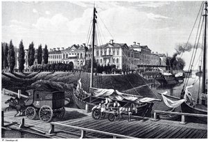 Vista del castillo de Mitau de Wilhelm Siegfried Stavenhagen