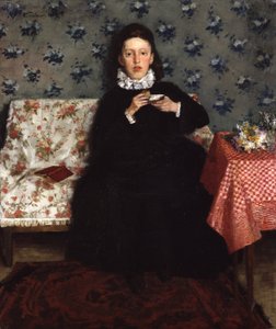 En el canapé de Wilhelm Trübner