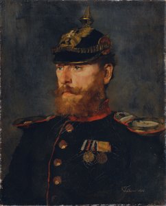 oficial de Landwehr de Wilhelm Trübner
