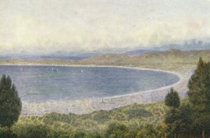 Table Bay desde Kloof Nek (litografía en color) de Wilhelm Westhofen