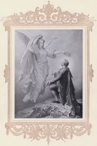 La Musa de Goethe, Zueignung (litografía) de Wilhelm von (after) Kaulbach
