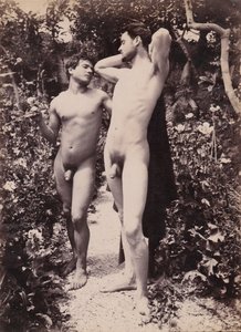 Estudio de dos desnudos masculinos, c.1900 de Baron Wilhelm von Gloeden