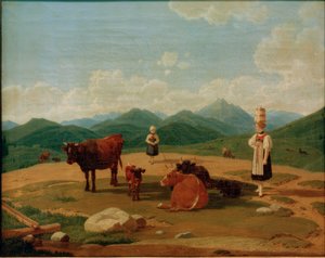 En el pasto alpino de Wilhelm von Kobell