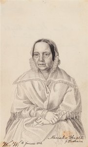 Maria Elisabeth von Wright, madre del artista de Wilhelm von Wright