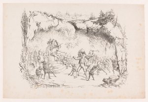 Gabriel Grub en el abismo castigado por gnomos Álbum de arte de WP van Geldorp (título de la serie) de Wilhelmus Petrus van Geldorp