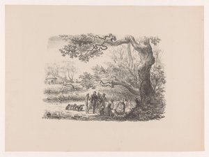 Regreso de la caza Nuestros Ancestros de la Caza Vienen Álbum de arte de WP van Geldorp (título de la serie) de Wilhelmus Petrus van Geldorp