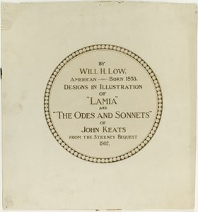 Portada de las "Odas y Sonetos de John Keats"