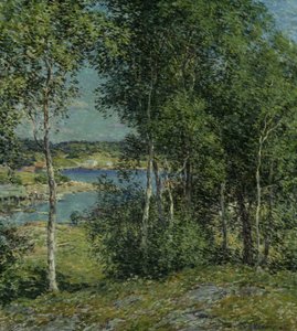 Una familia de abedules de Willard Leroy Metcalf