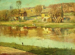 Reflejos en el agua, c.1895-1919