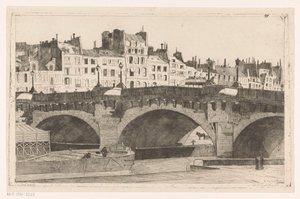 Pont Neuf (título original del objeto) de Willem Adrianus Grondhout (signed by artist)