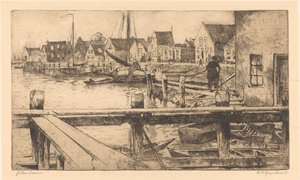 Volendam (título original del objeto) de Willem Adrianus Grondhout (signed by artist)