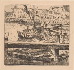 Puerto de Volendam de Willem Adrianus Grondhout