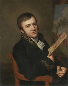 Jan (Bautista) Kobell II (1778-1814), pintor, con el uniforme de miembro del Real Instituto de Ciencias, Letras y Bellas Artes