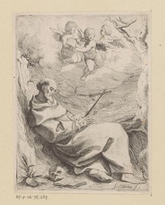 San Francisco de Asís con crucifijo de Willem Basse (attributed to)