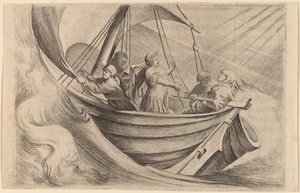 César cruzando mares tormentosos de Willem Basse