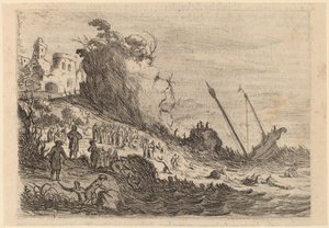 San Pablo naufragado en la isla de Malta de Willem Basse