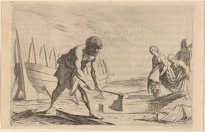 Ulises en la isla de la diosa Calipso de Willem Basse