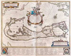 Bermudas, en "Theatrum Orbis Terrarum, sive Atlas Novus" de Willem Blaeu, Amsterdam de Willem Blaeu