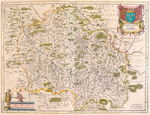Berri, Nivernois, Borbonnois, en "Theatrum Orbis Terrarum, sive Atlas Novus" de Willem Blaeu, Amsterdam. de Willem Blaeu