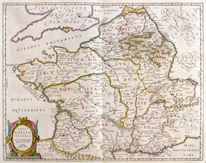 Países de la antigua Francia, en "Theatrum Orbis Terrarum, sive Atlas Novus" de Willem Blaeu, Amsterdam. de Willem Blaeu