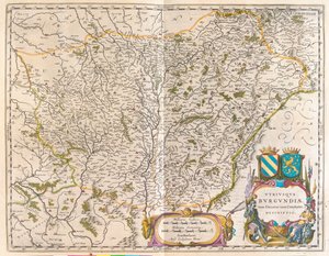 De Crevant a Montbeliard - Varennes-sur-allier, en "Theatrum Orbis Terrarum, sive Atlas Novus" de Willem Blaeu, Amsterdam. de Willem Blaeu