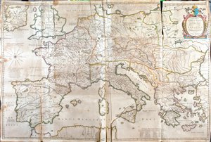Europa y Asia occidental, en "Theatrum Orbis Terrarum, sive Atlas Novus" de Willem Blaeu, Amsterdam.