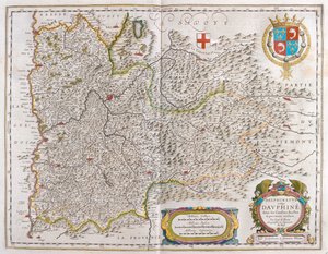 Grenoble, en "Theatrum Orbis Terrarum, sive Atlas Novus" de Willem Blaeu, Amsterdam de Willem Blaeu