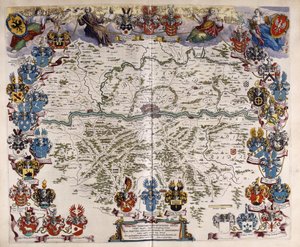Mapa de Alemania, c.1644-1645 de Willem Blaeu
