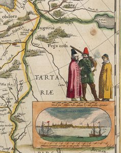 Mapa de Tartaria (detalle) de Willem Blaeu
