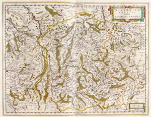 Nivernais, Nievre, en "Theatrum Orbis Terrarum, sive Atlas Novus" de Willem Blaeu, Amsterdam de Willem Blaeu