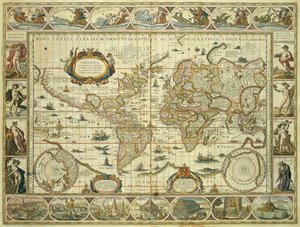 Nova Orbis Geographica ac Totius Terrarum Hydrographica de Willem Blaeu