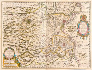 Orange y Avignon, en "Theatrum Orbis Terrarum, sive Atlas Novus" de Willem Blaeu, Amsterdam