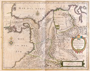 Panamá, Colombia y parte de Ecuador y Venezuela, en "Theatrum Orbis Terrarum, sive Atlas Novus" de Willem Blaeu, Amsterdam. de Willem Blaeu